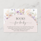 Cartes de livres Fleur des champs pour bébé (Devant)