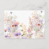 Cartes de livres Fleur des champs pour bébé (Dos)