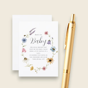 Cartes de Livres Floraux pour Bébé Abeille Caprice