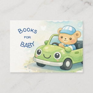 Cartes de livres pour bébé à inclure avec l'invita