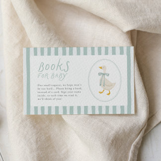 Cartes de livres pour bébé à insérer pour Baby Sho