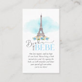 Cartes de livres pour Bébé Baby Shower Insert (Devant)