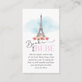 Cartes de livres pour Bébé Baby Shower Insert (Devant)