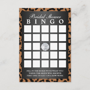 Cartes de luxe de bingo-test de Fête de la mariée