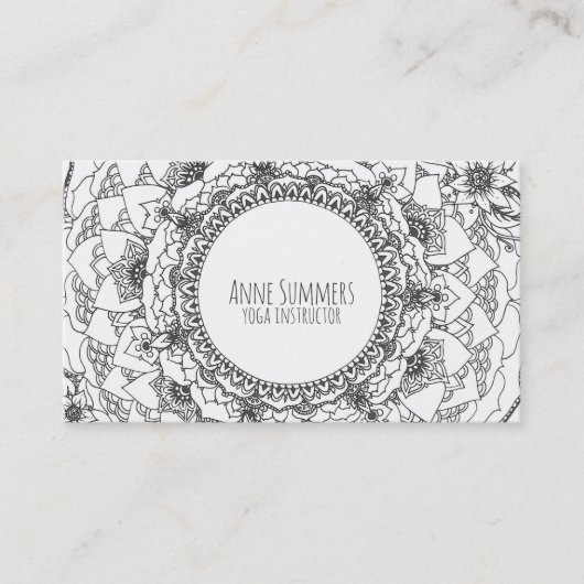 Cartes de mandala de Pleine lune (Devant)