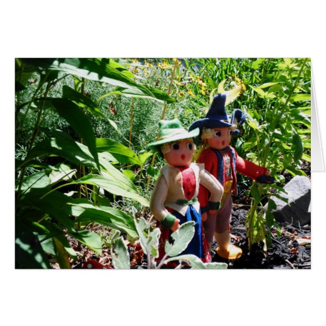 Cartes de marche pour poupées Vintages humoristiqu (Devant Horizontal)