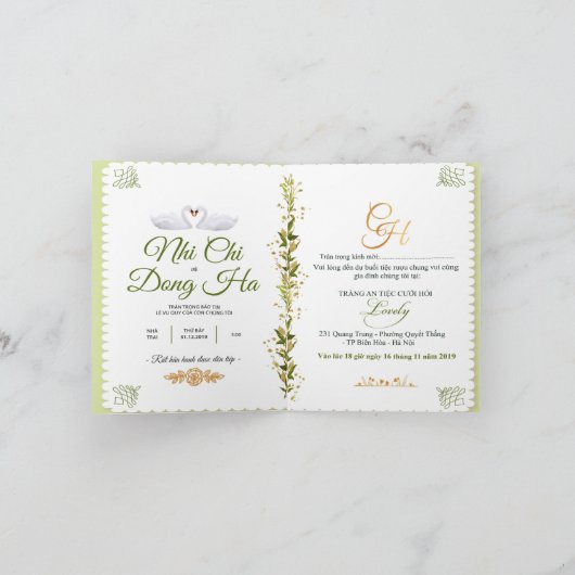 Cartes de mariage (Intérieur)