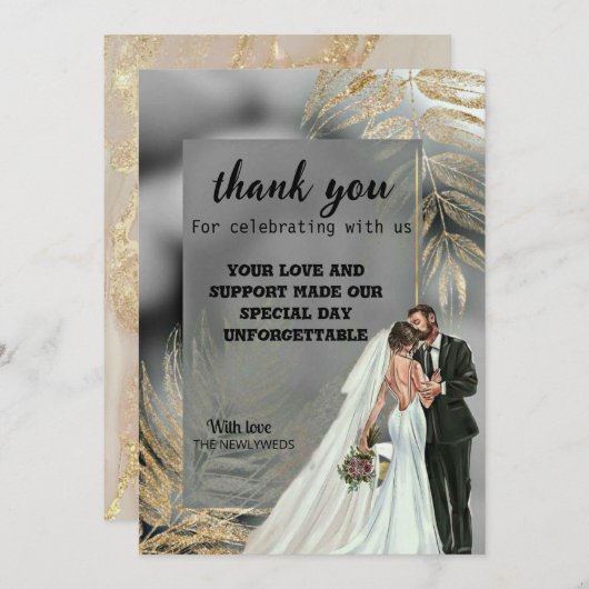 cartes de mariage (Devant / Derrière)