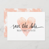 Cartes de mariage à conserver avec typographie ros (Devant / Derrière)