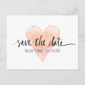 Cartes de mariage à conserver avec typographie ros (Devant)