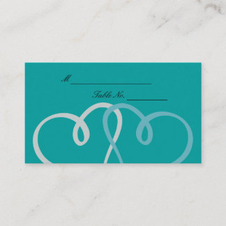 Cartes de Mariage à deux coeurs