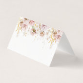 Cartes de mariage à fleurs Boho (Front)