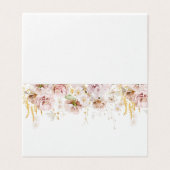 Cartes de mariage à fleurs Boho (Outside Unfolded)