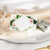 Cartes de mariage à fleurs de monstère tropicale