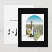 Cartes de mariage à la vigne en Californie (Devant / Derrière)