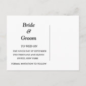 Cartes de mariage à la vigne en Californie (Dos)