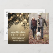 Cartes de mariage à l'arbre rustique vintage pour (Devant / Derrière)