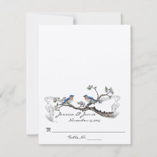 Cartes de mariage à marquer et à plier pour tente 