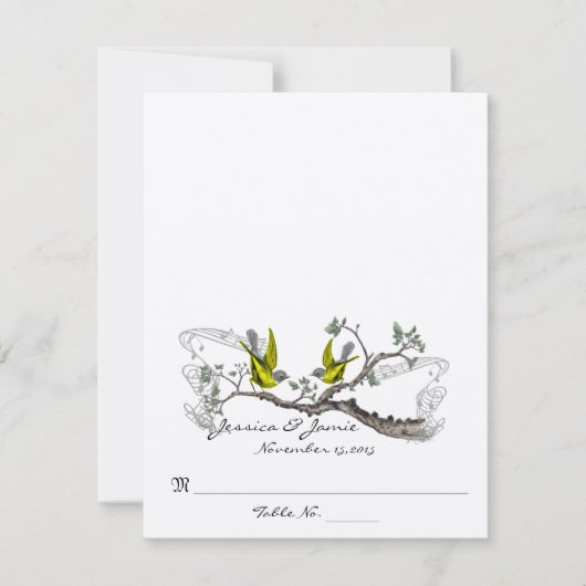 Cartes de mariage à plier en forme de tente pour l (Devant)