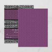 Cartes de mariage à plier en forme de tente pour n (Devant / Derrière)