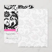 Cartes de mariage à plier et noter soi-même pour t (Devant / Derrière)