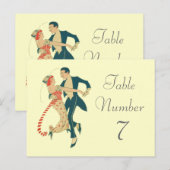 Cartes de Mariage à thème des années 1920 (Devant / Derrière)