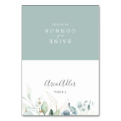 Cartes de Mariage Airy Green et Gold Leaf (Par défaut)