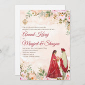 Cartes de mariage Anand Karaj et invitations Sikh (Devant / Derrière)