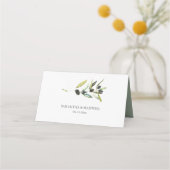 Cartes de mariage Aquarelle Olive Branche (Dos)