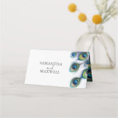 Cartes de mariage Aquarelle Peacock (Devant)