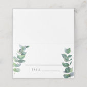 Cartes de mariage au eucalyptus (Extérieur déplié)