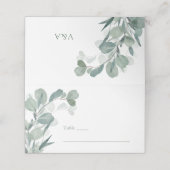 Cartes de mariage au eucalyptus (Extérieur déplié)