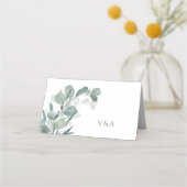 Cartes de mariage au eucalyptus (Dos)