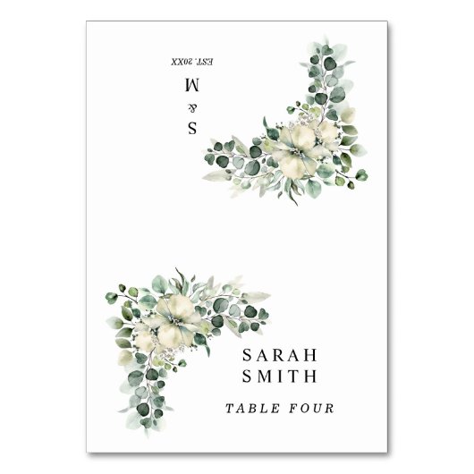 Cartes de mariage avec feuilles d'eucalyptus (Par défaut)