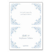 Cartes de Mariage bleu et blanc Choix de repas (Par défaut)