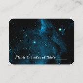 Cartes de Mariage Blue Galaxy (Dos)