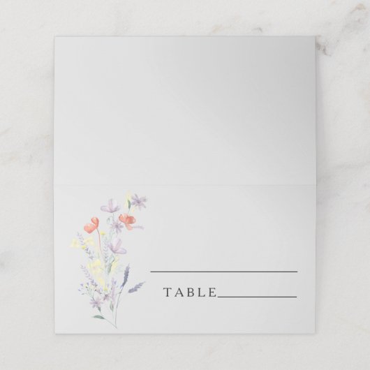 Cartes de mariage Boho Floral (Extérieur déplié)