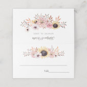 Cartes de Mariage Bouquet Sunflowers (Extérieur déplié)