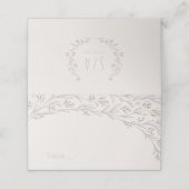 Cartes de mariage campagnard Lilac fleurie et rust (Extérieur déplié)
