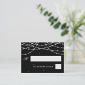 Cartes de mariage Chaîne d'étincelle Noire (Debout devant)