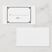 Cartes de Mariage chic Black Deco (Devant / Derrière)