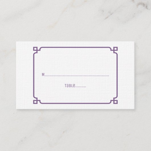 Cartes de Mariage chic violet Déco (Devant)