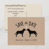 Cartes de Mariage Chiens de Montagne Suisses (Devant / Derrière)