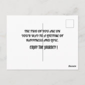 CARTES DE MARIAGE CONGRUTATION (Dos)