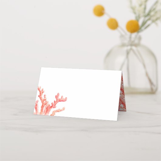 Cartes de mariage Coral Art (Devant)