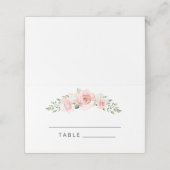 Cartes de mariage couleur aquarelle rose pâle (Extérieur déplié)