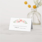 Cartes de mariage couleur aquarelle rose pâle (Devant)