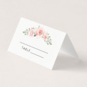 Cartes de mariage couleur aquarelle rose pâle (Front)