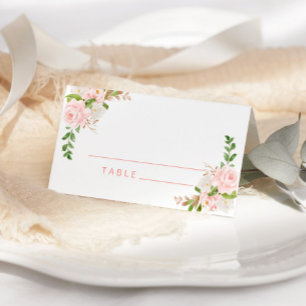 Cartes de mariage couleur aquarelle rose pâle