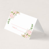 Cartes de mariage couleur aquarelle rose pâle (Front)
